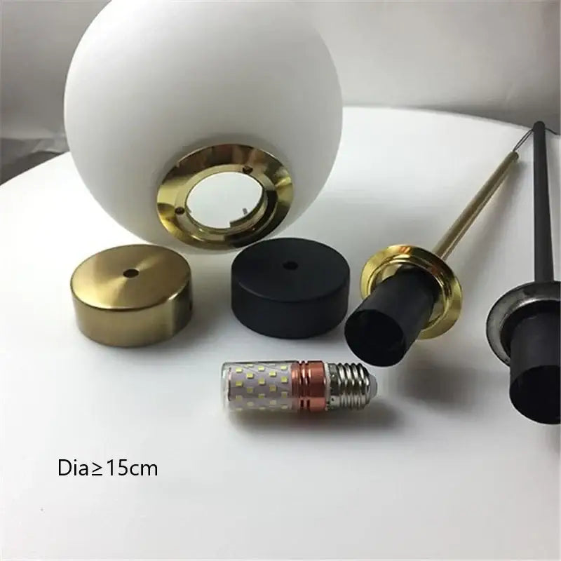 Brass Frosted Kitchen Pendant