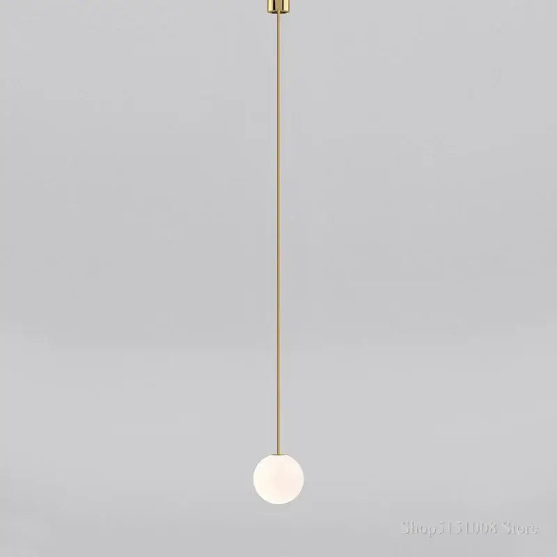 Brass Frosted Kitchen Pendant