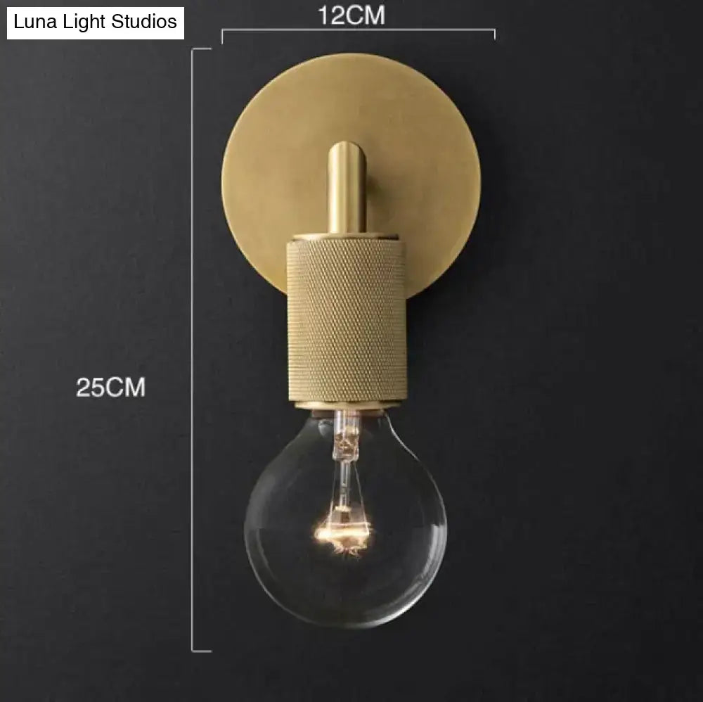 Brass Glass Wall Lamp