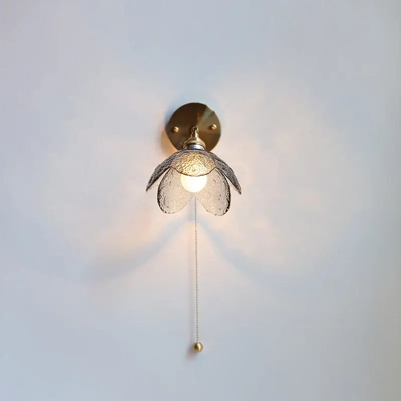 Gray Glass LED Sconce
