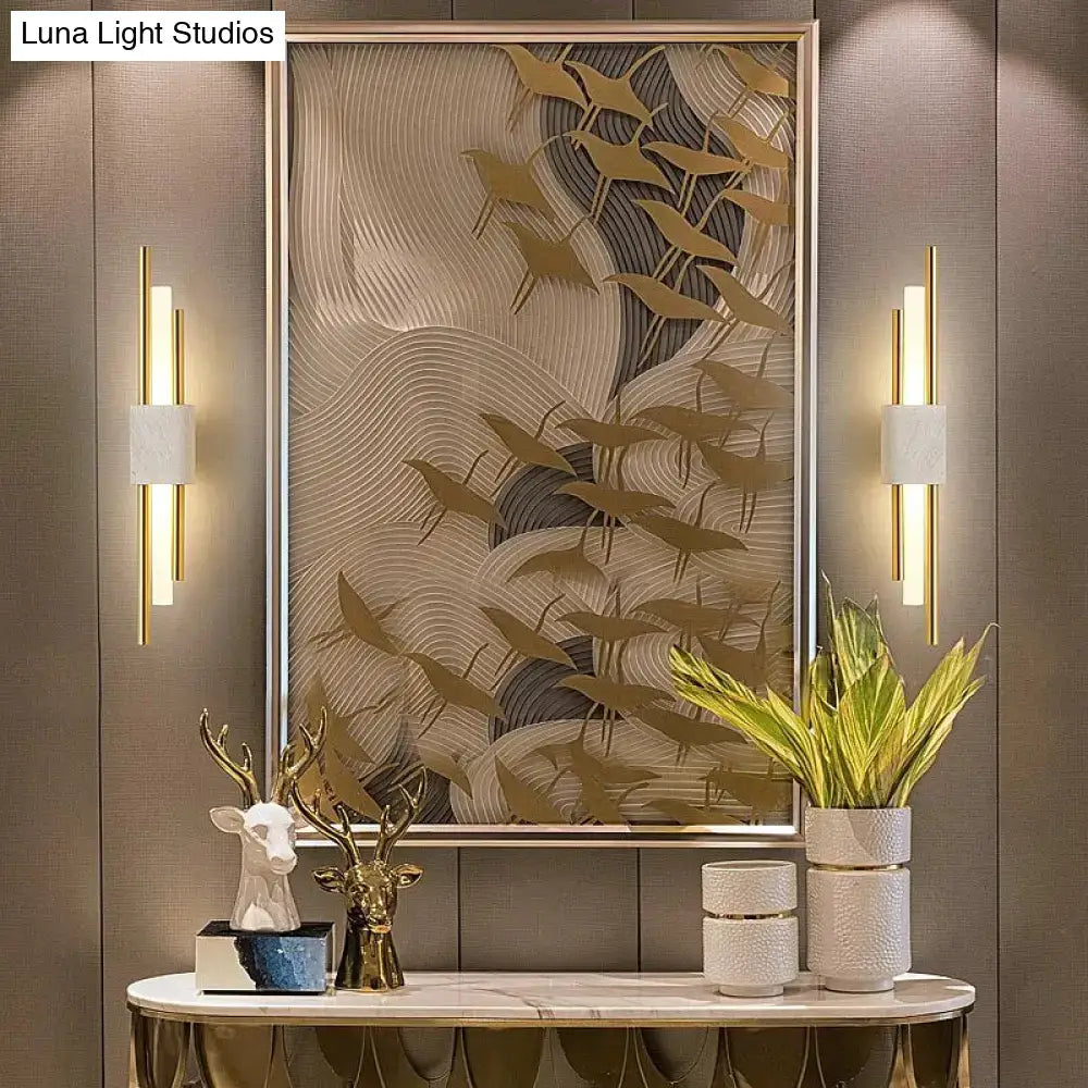 Green Marble LED Wall Lamp