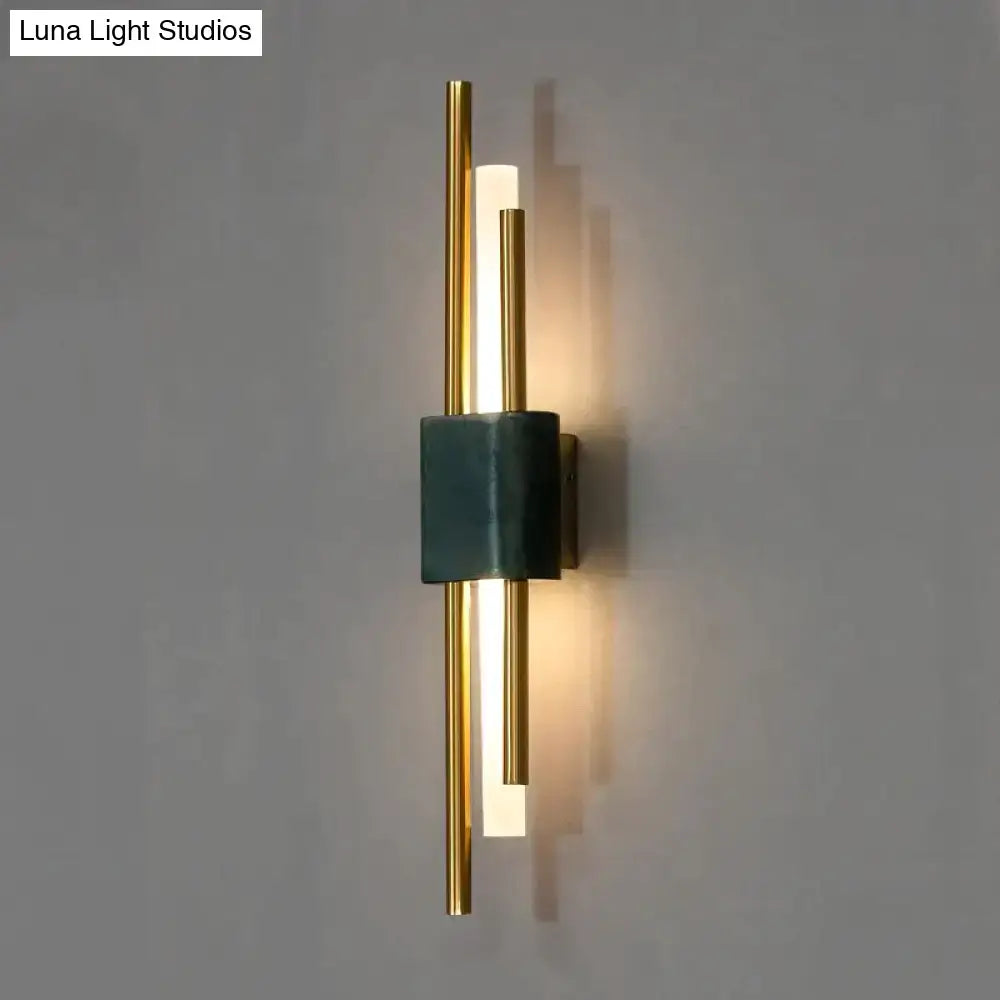 Green Marble LED Wall Lamp