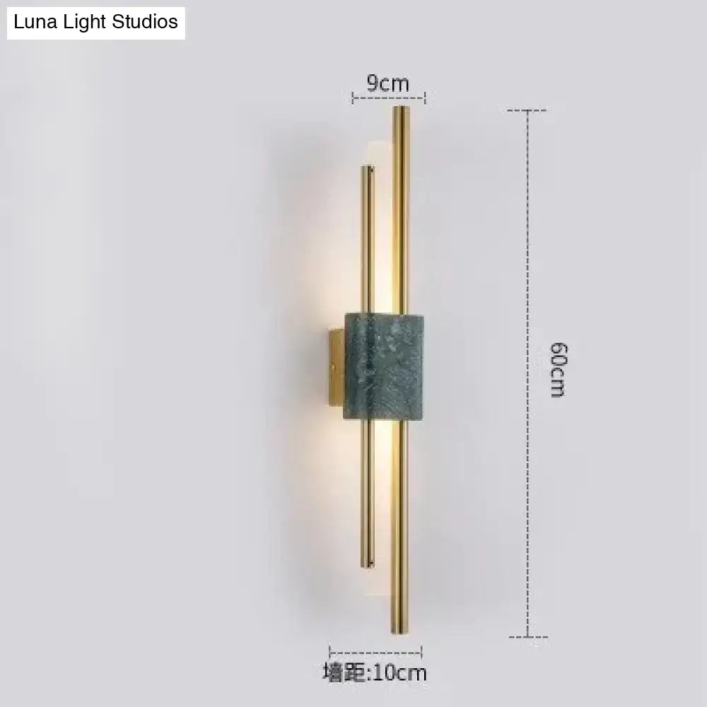 Green Marble LED Wall Lamp