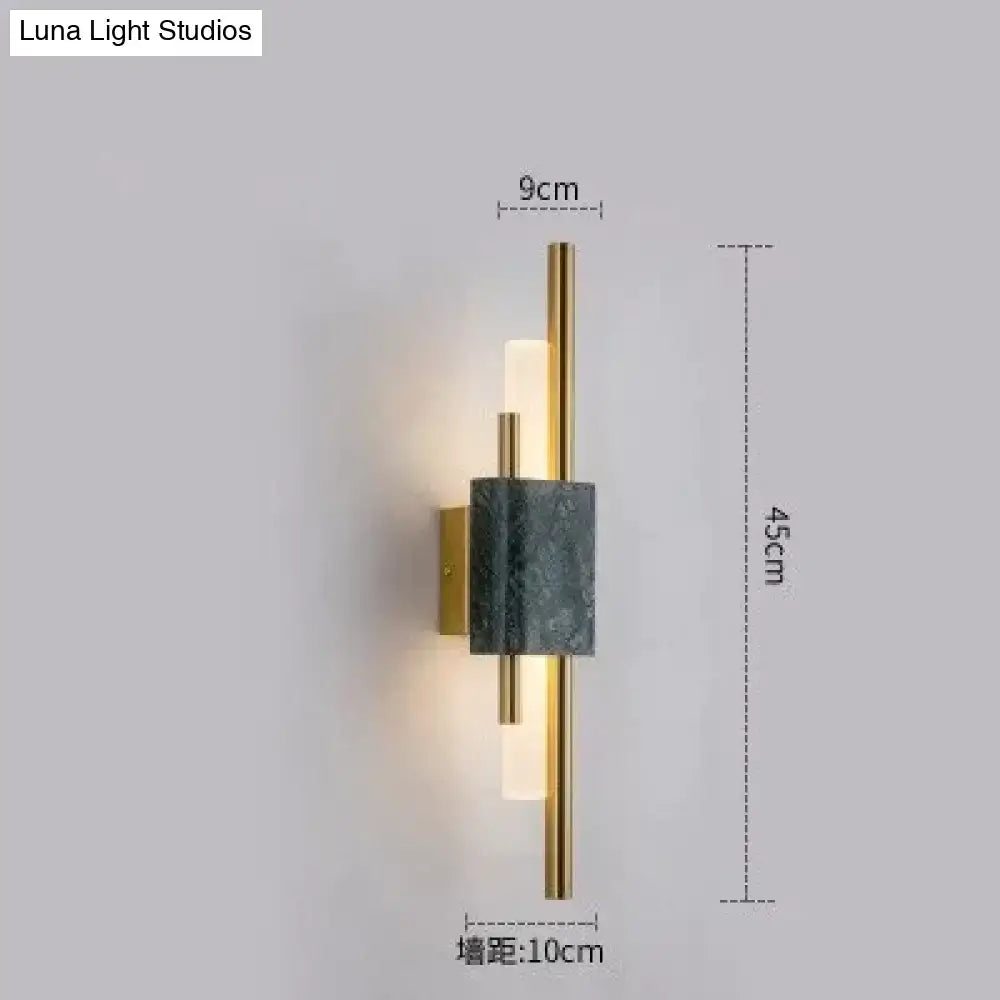 Green Marble LED Wall Lamp