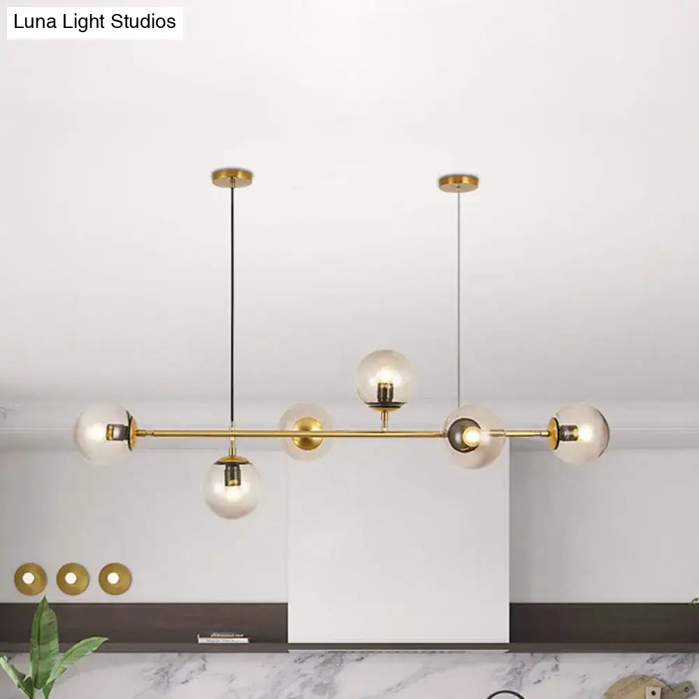 Smoke Gray Bubble Chandelier