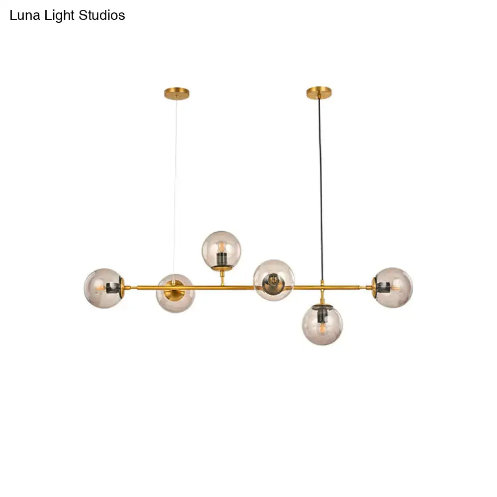Smoke Gray Bubble Chandelier