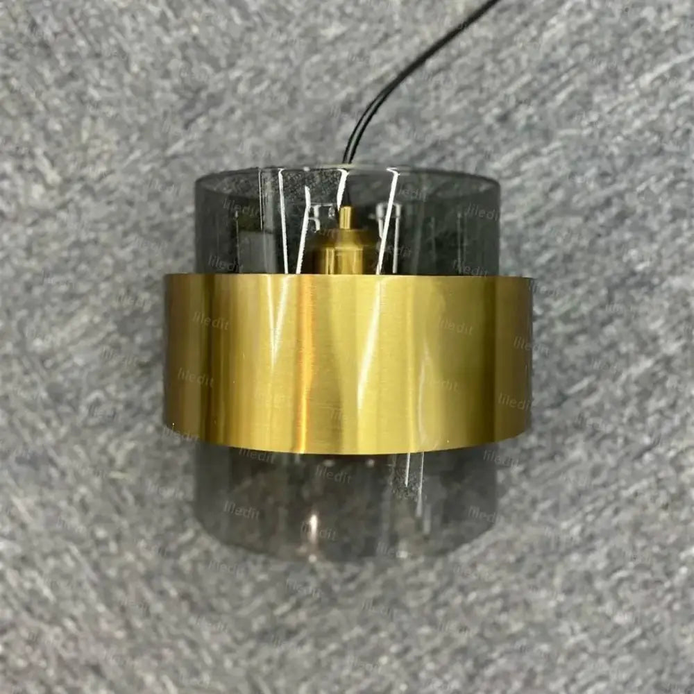 Gold Wrought Glass Pendant