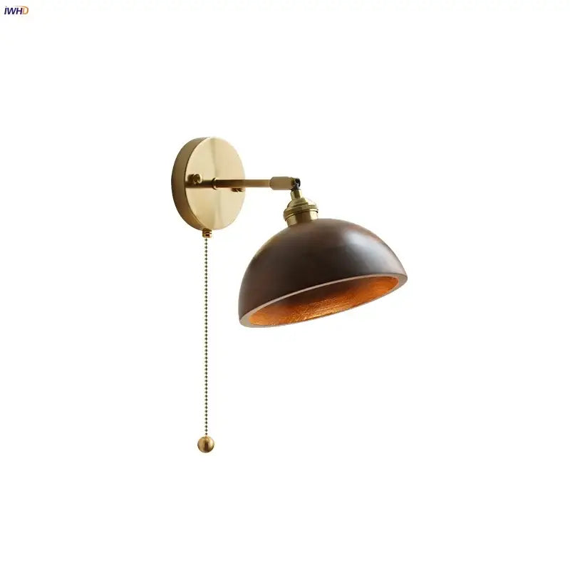 Walnut LED Wall Sconce Japanese Style for Foyer