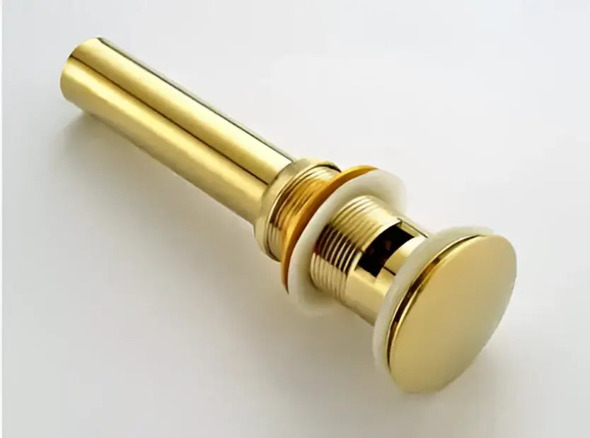 Brass Ceramic Sink Drain with Pop-Up Design