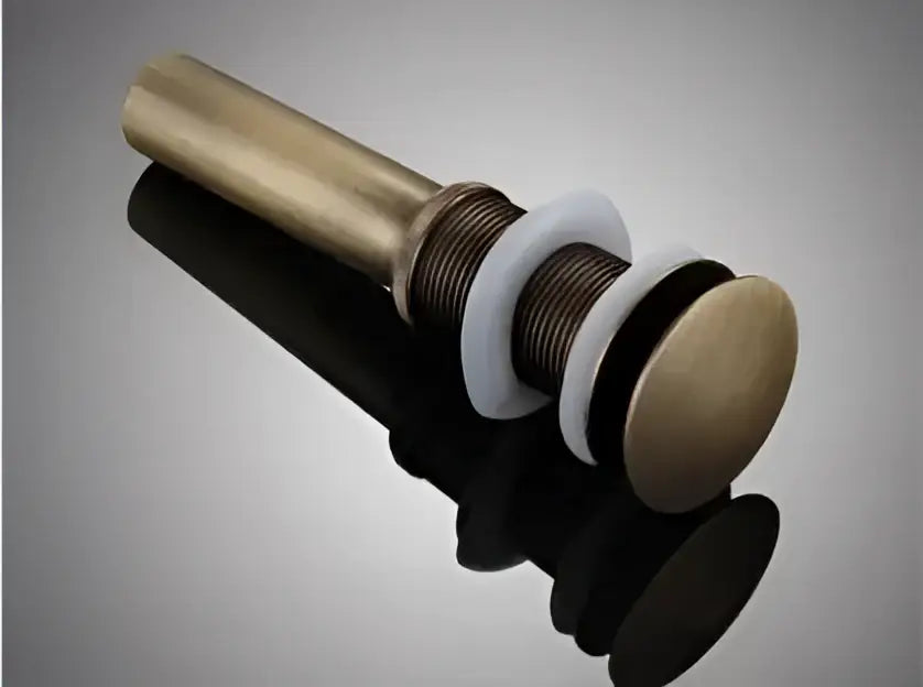 Brass Ceramic Sink Drain with Pop-Up Design