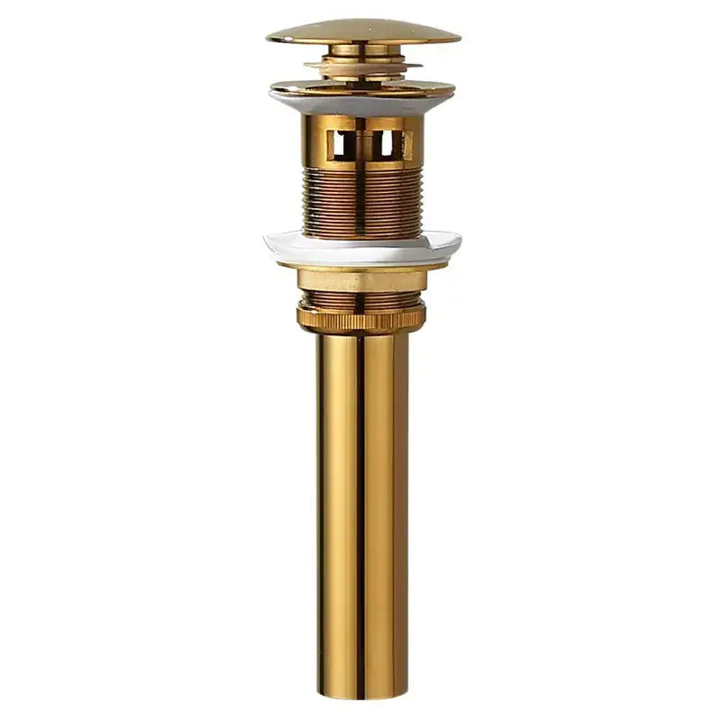 Brass Ceramic Sink Drain with Pop-Up Design