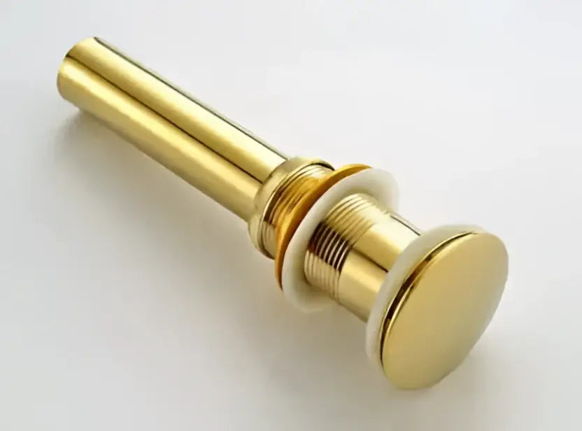 Brass Ceramic Sink Drain with Pop-Up Design