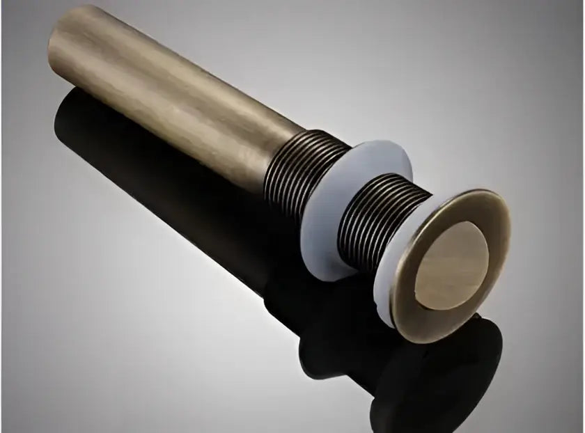 Brass Ceramic Sink Drain with Pop-Up Design