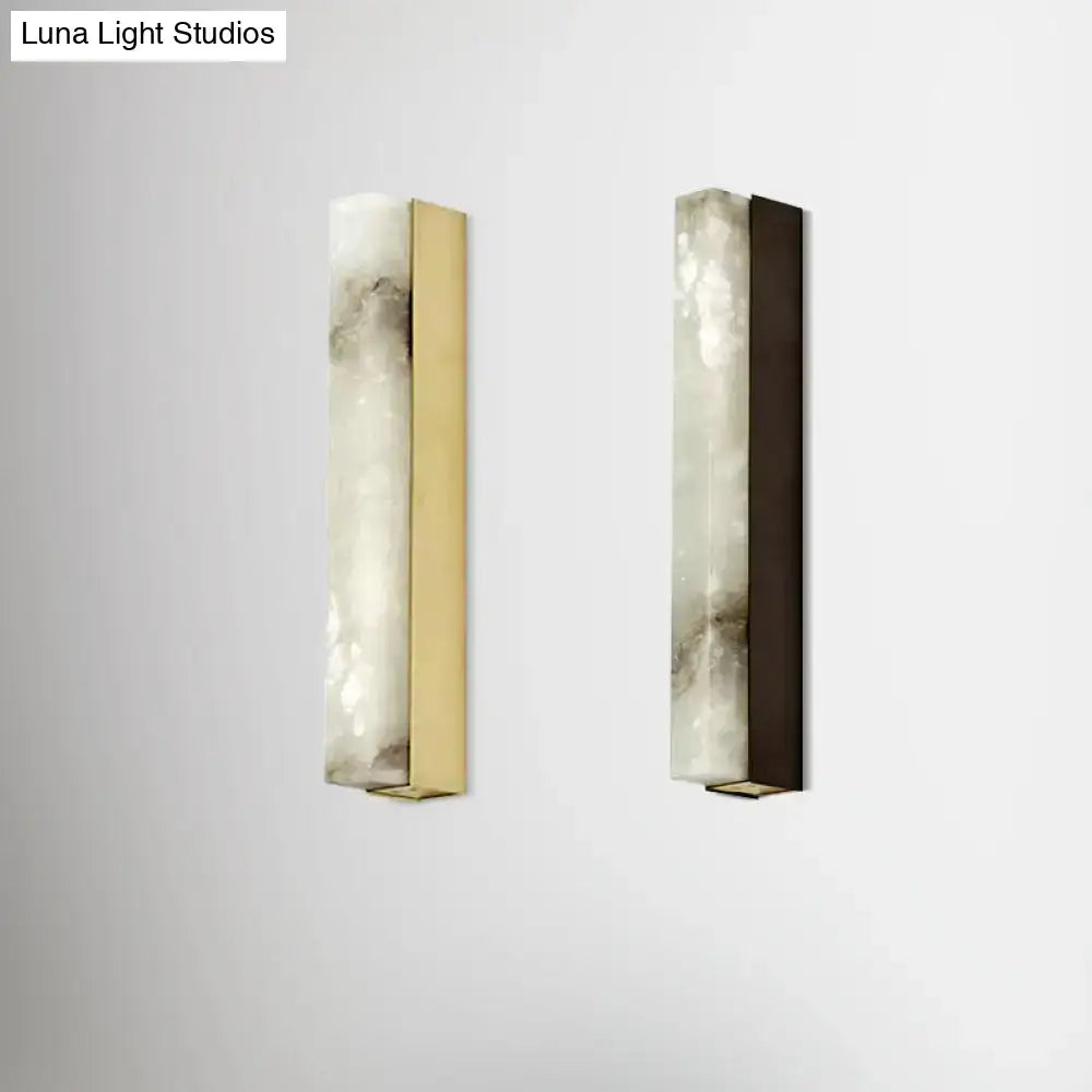 Brass Onyx Wall Sconce
