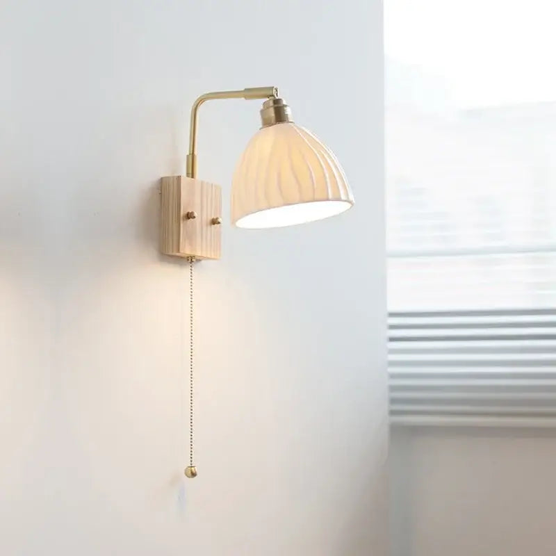 Brass Ceramic LED Sconce