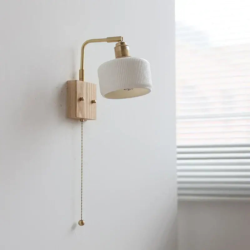 Brass Ceramic LED Sconce