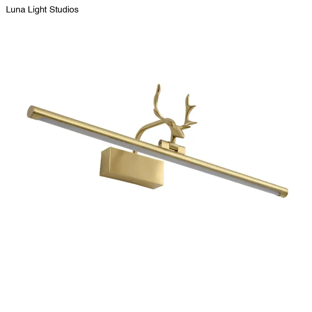 Brass Antler Wall Light Dimmable Bathroom