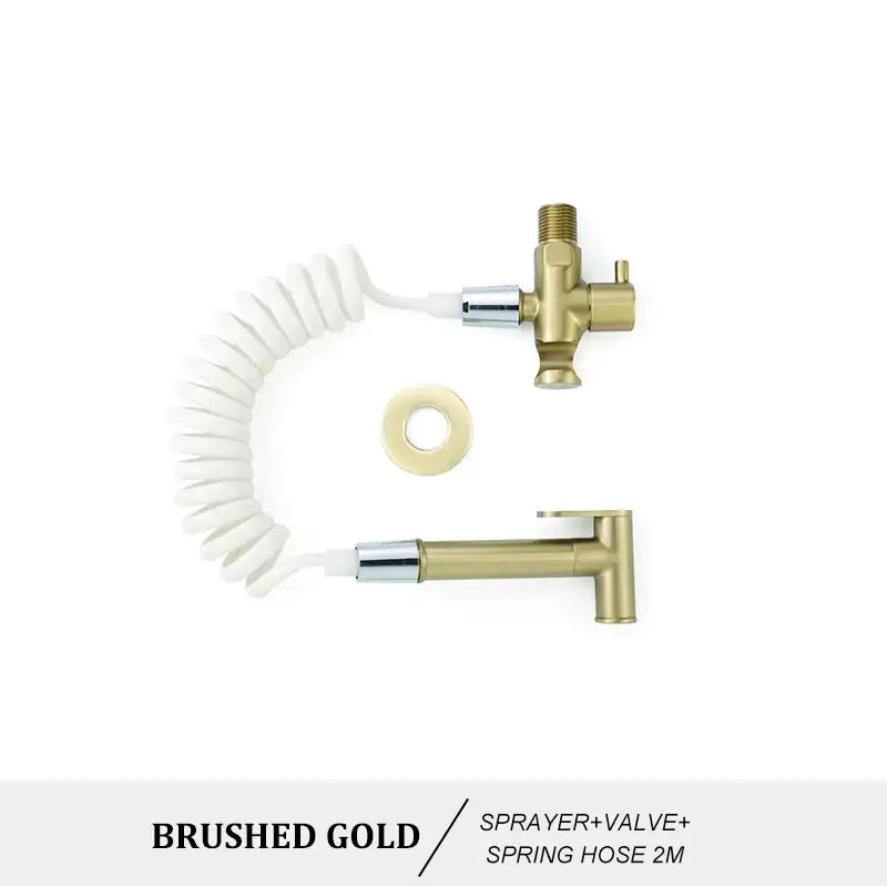 Brass Coiled Bidet Kit