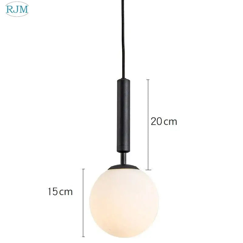 Brass Glass Pendant Light with Creative Color Options