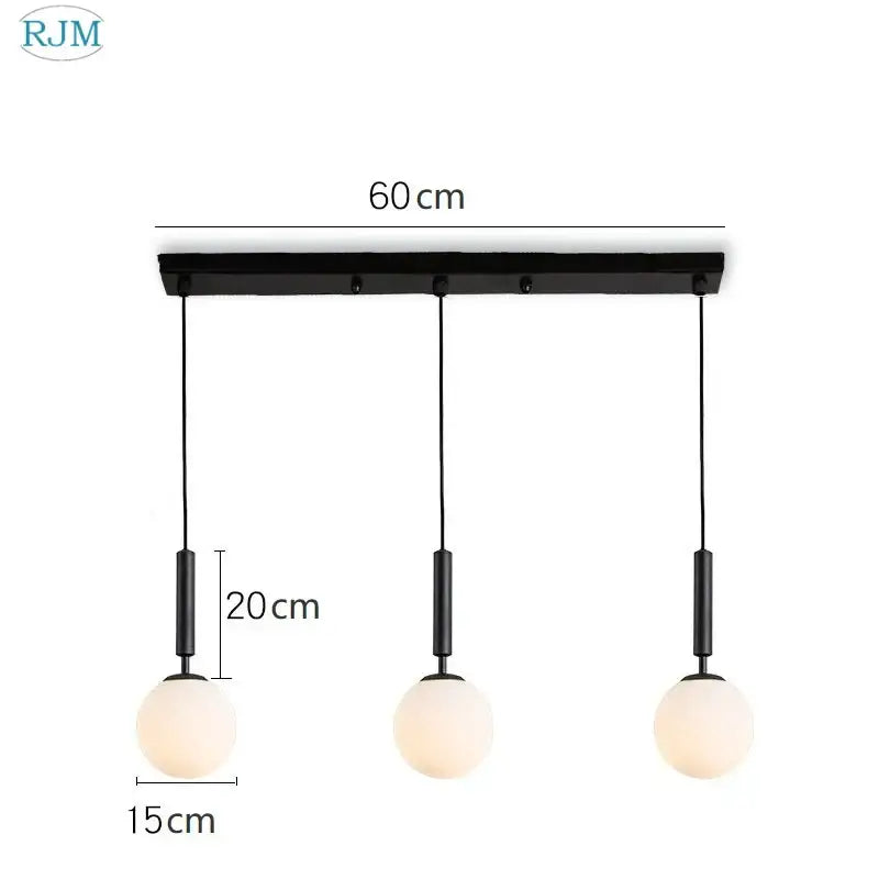 Brass Glass Pendant Light with Creative Color Options