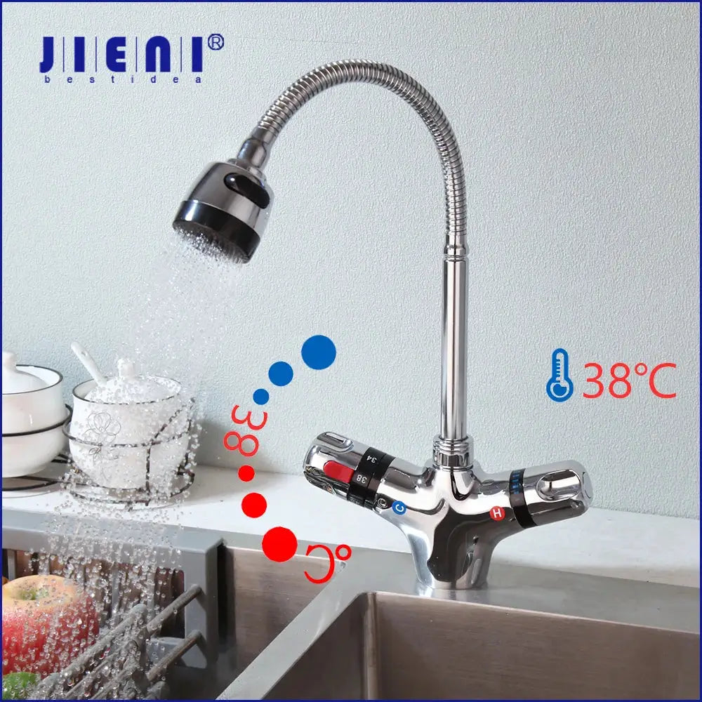 Brass Black Kitchen Faucet
