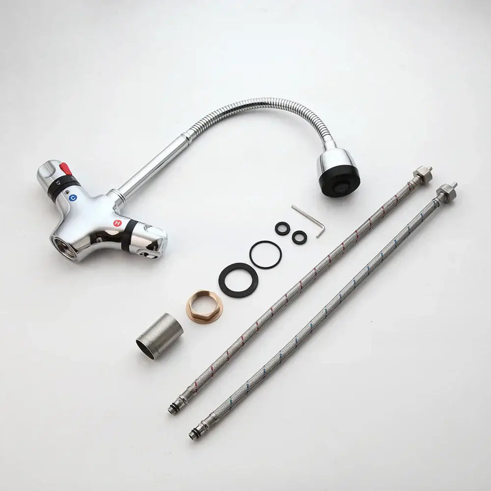 Brass Black Kitchen Faucet