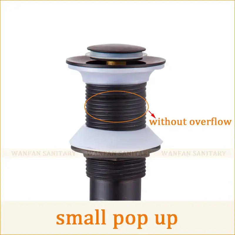 Brass Black Pop Up Drain
