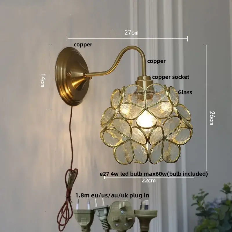 Brass Butterfly Wall Sconce