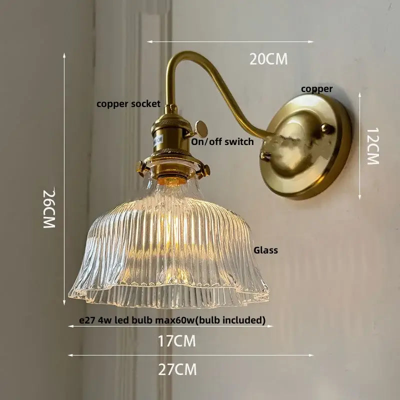 Brass Butterfly Wall Sconce