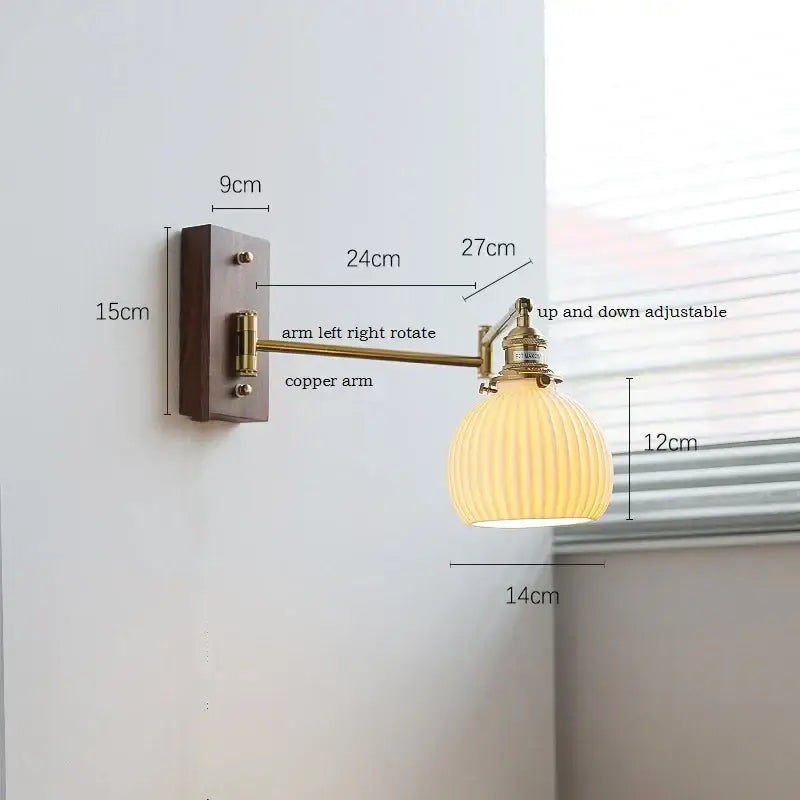 Brass Canopy LED Wall Light