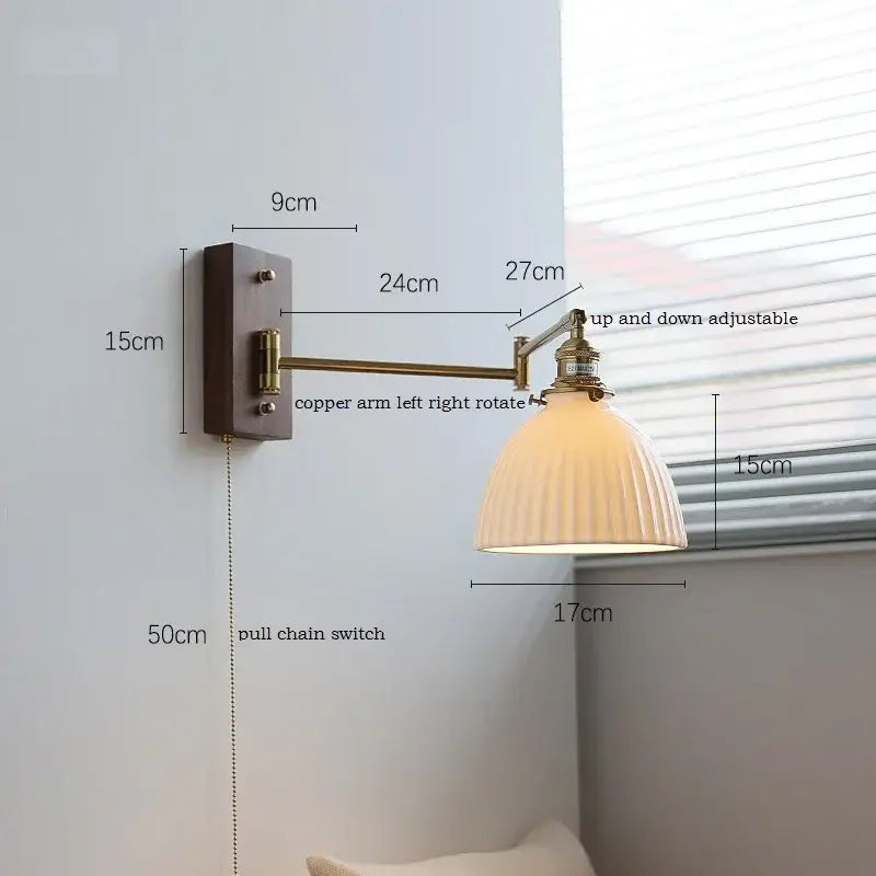 Brass Canopy LED Wall Light