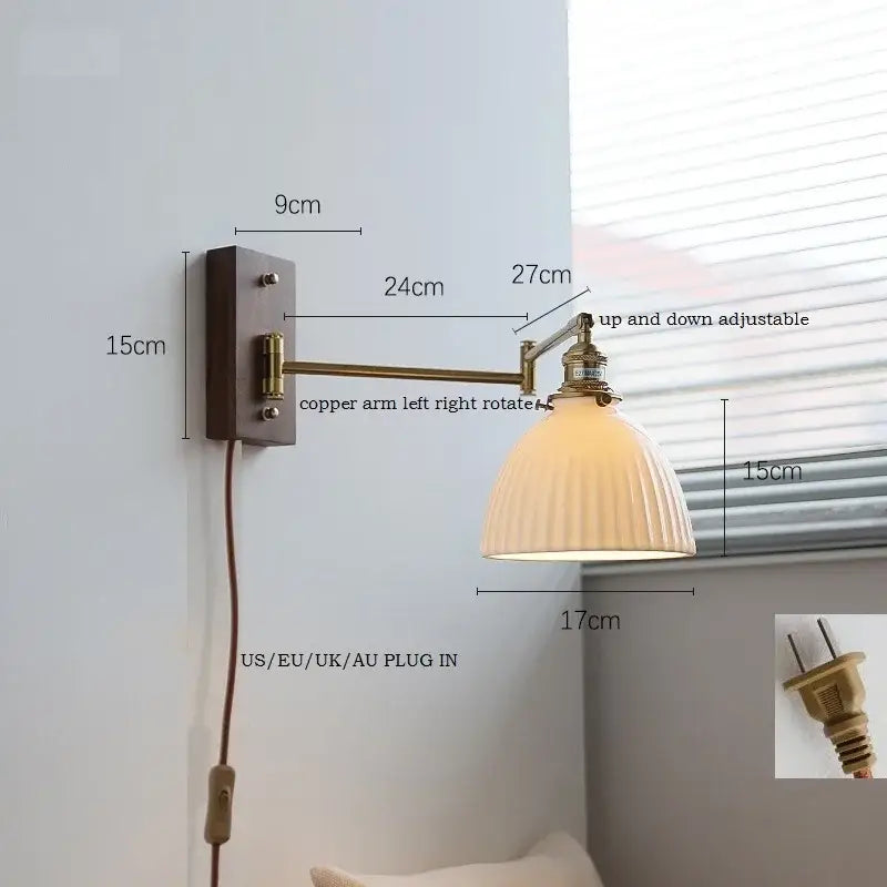 Brass Canopy LED Wall Light