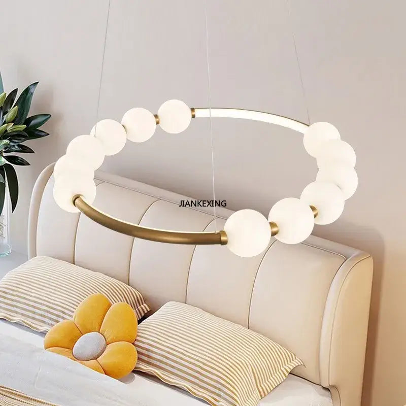 Brass Circle Ring Pendant Light