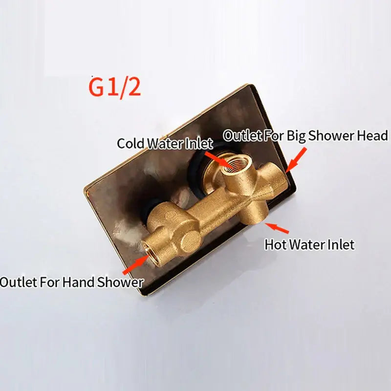 Brass Shower Mixer Set