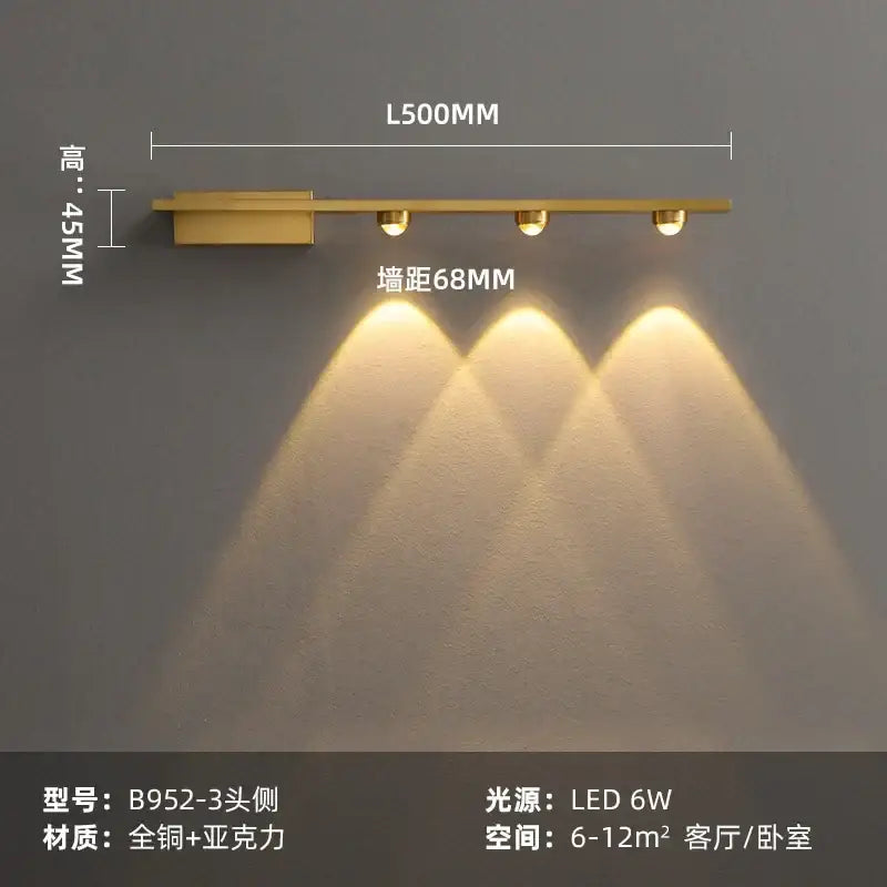 Copper LED Wall Lamp