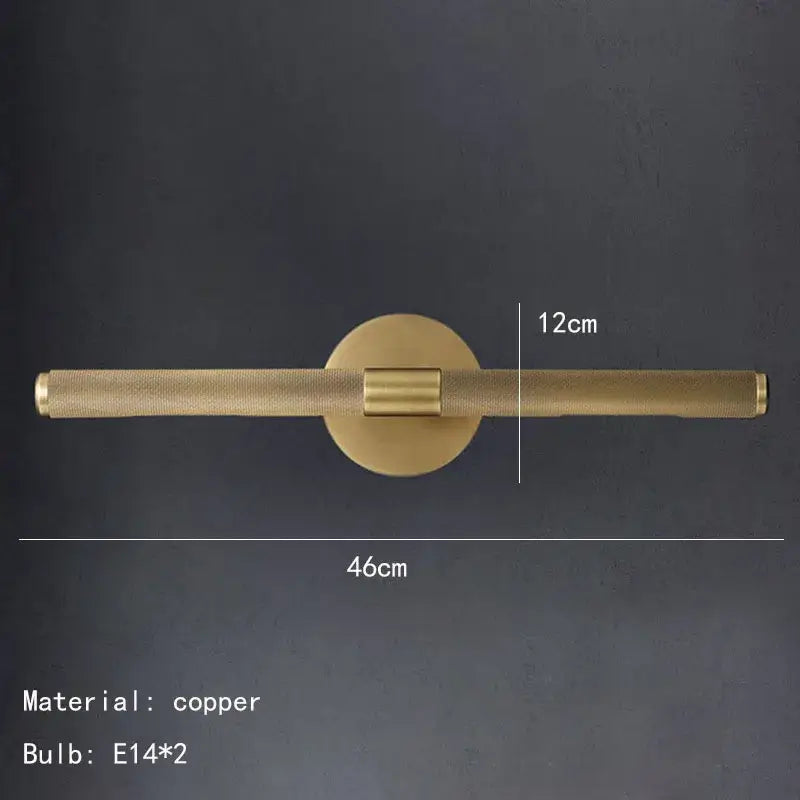 Copper Mirror Wall Lamp