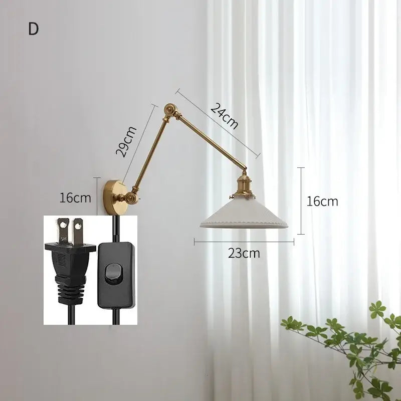 Copper Swing Arm Sconce