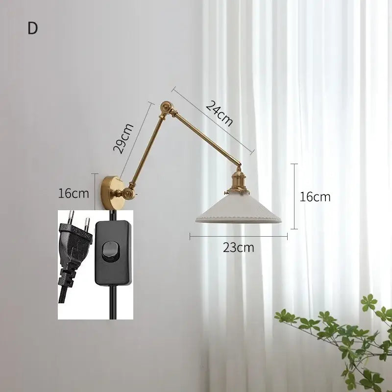 Copper Swing Arm Sconce