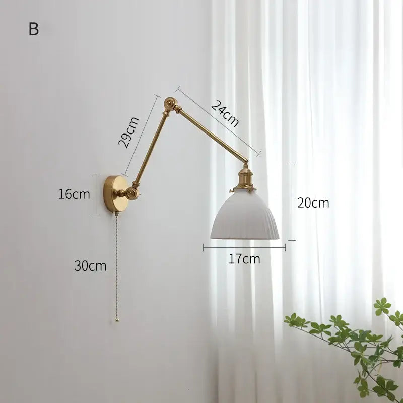 Copper Swing Arm Sconce