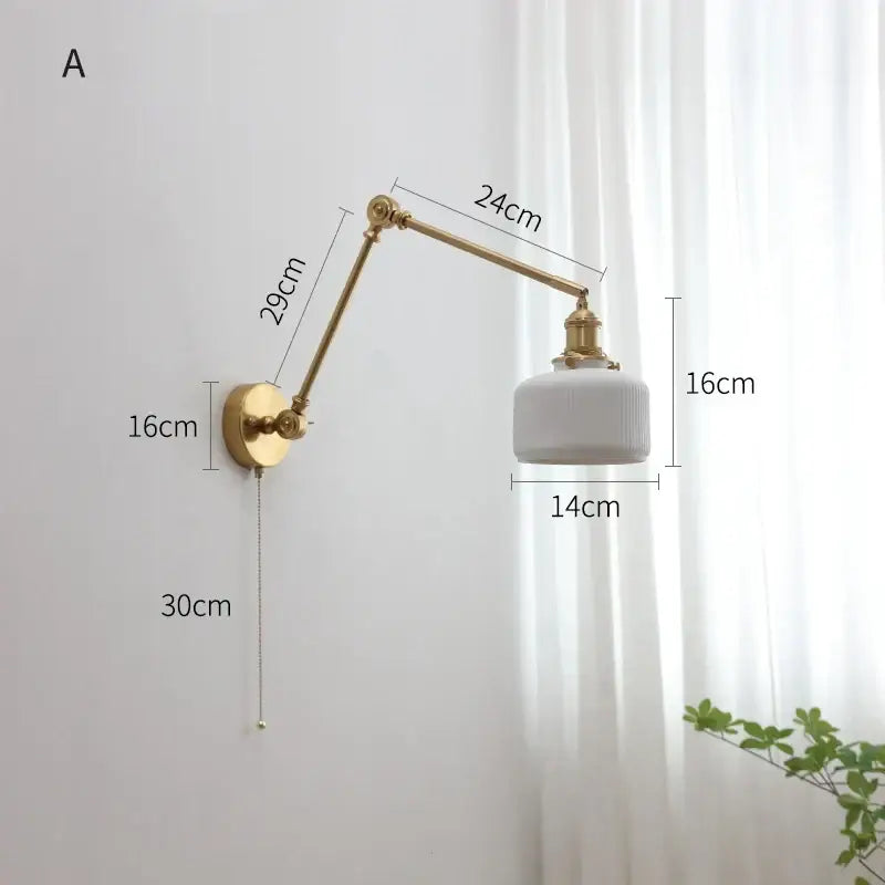 Copper Swing Arm Sconce
