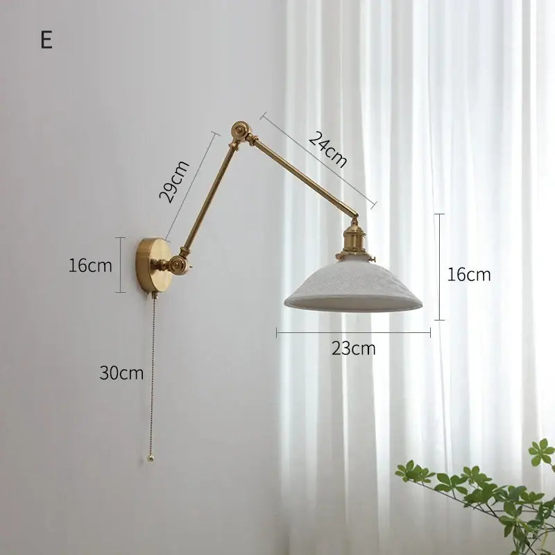 Copper Swing Arm Sconce