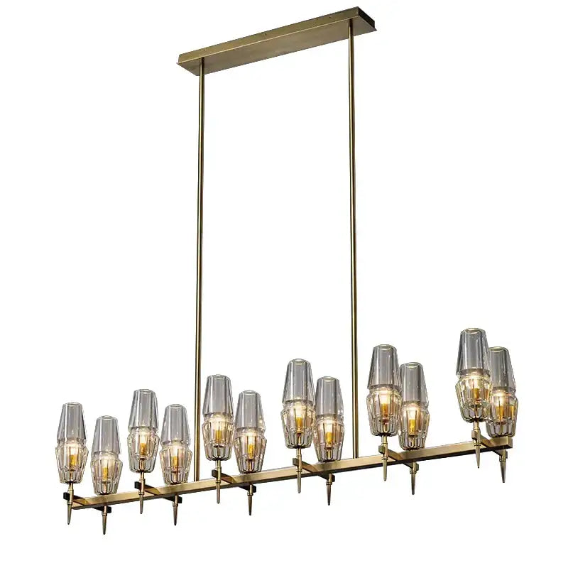 Bronze Crystal Pendant Lamp