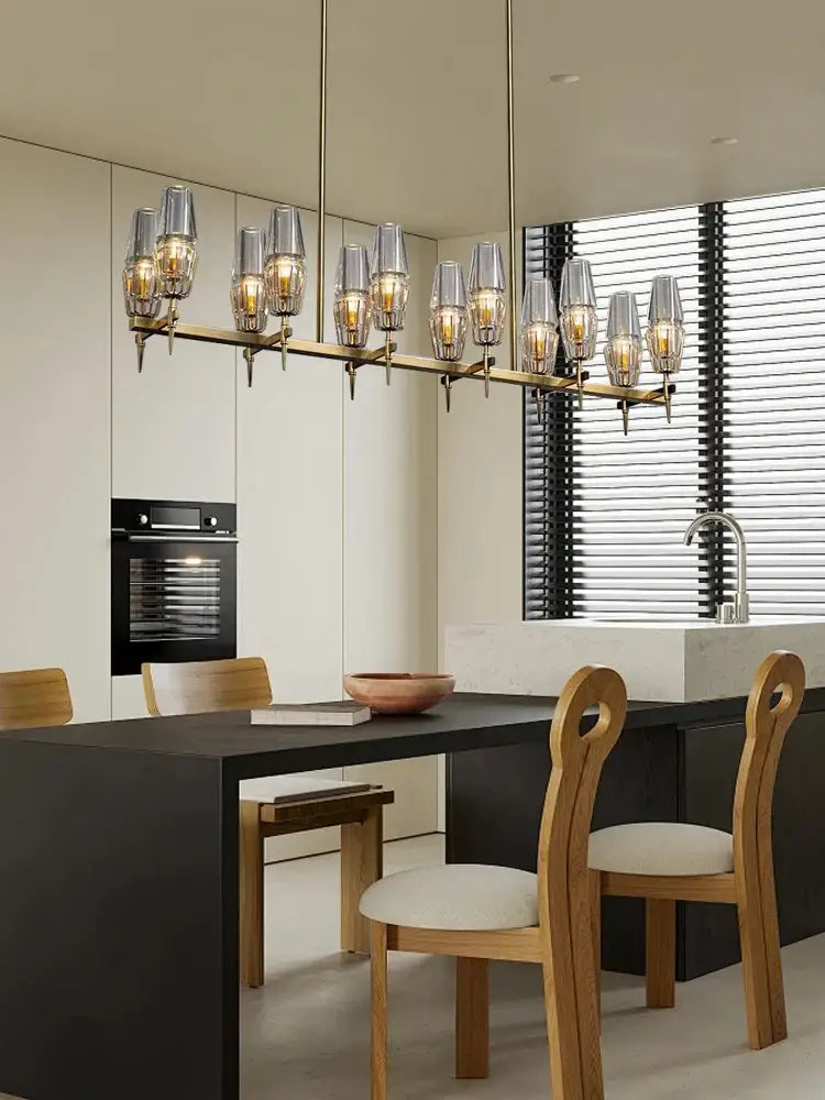 Bronze Crystal Pendant Lamp