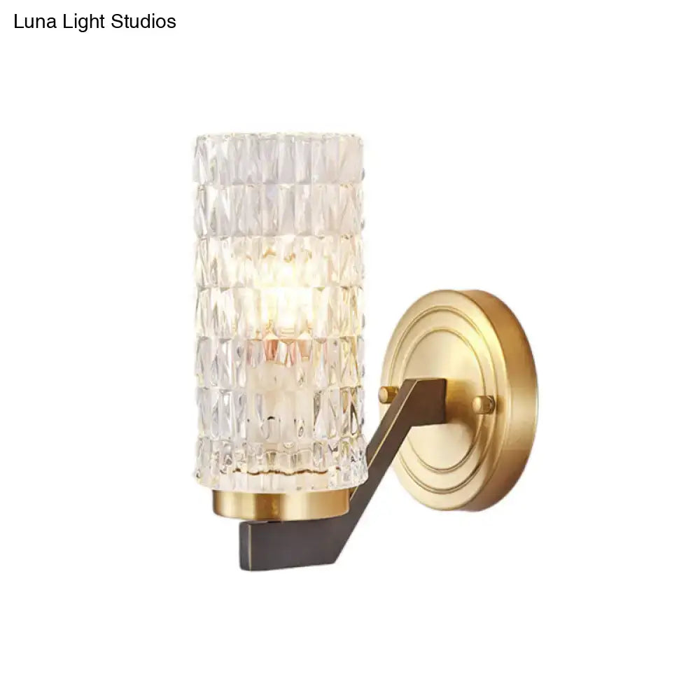 Crystal Flush Wall Sconce