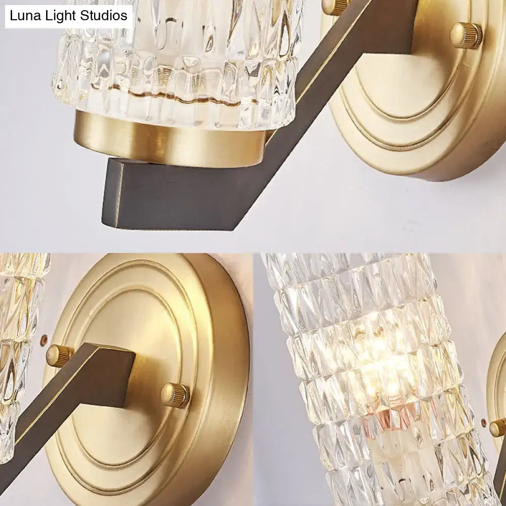 Crystal Flush Wall Sconce