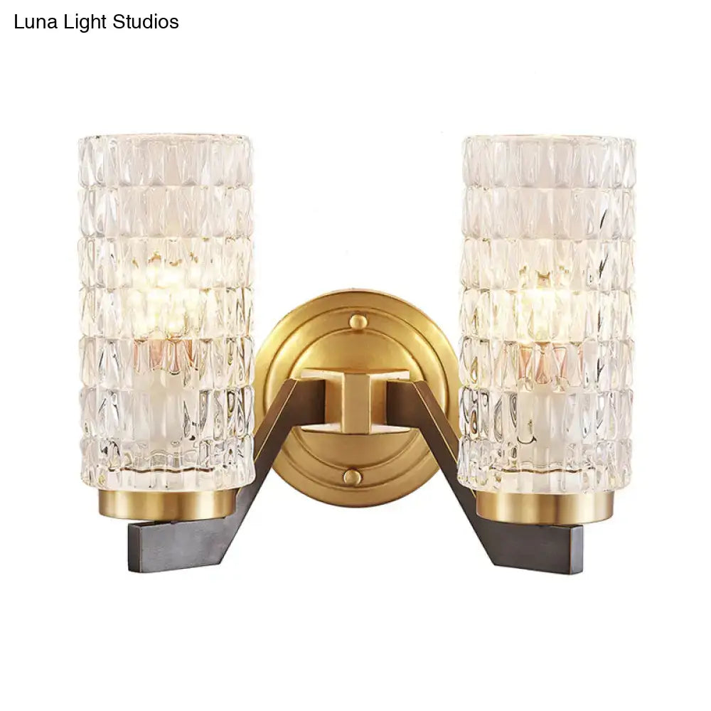 Crystal Flush Wall Sconce