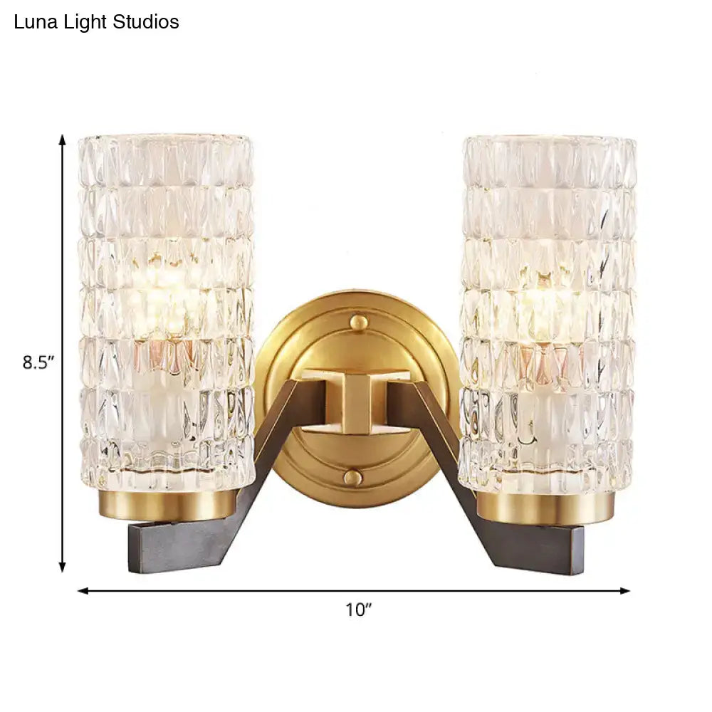 Crystal Flush Wall Sconce