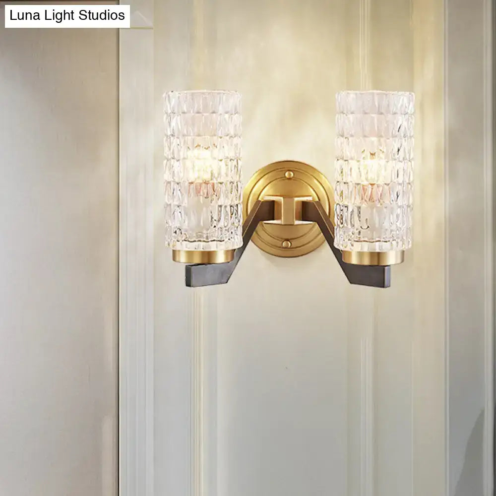 Crystal Flush Wall Sconce