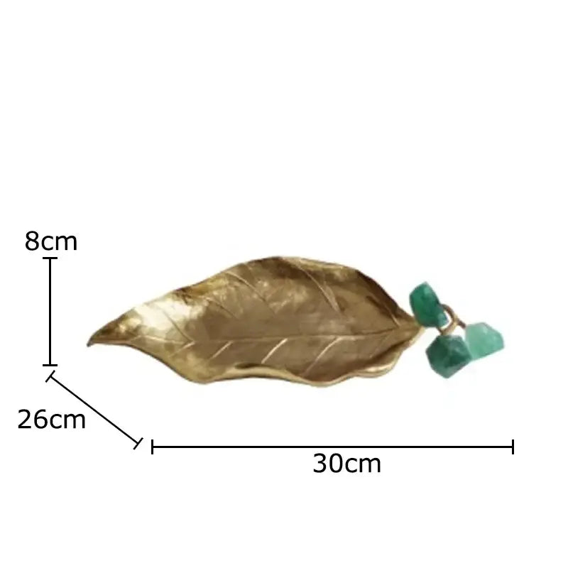 Brass Crystal Grape Sculpture