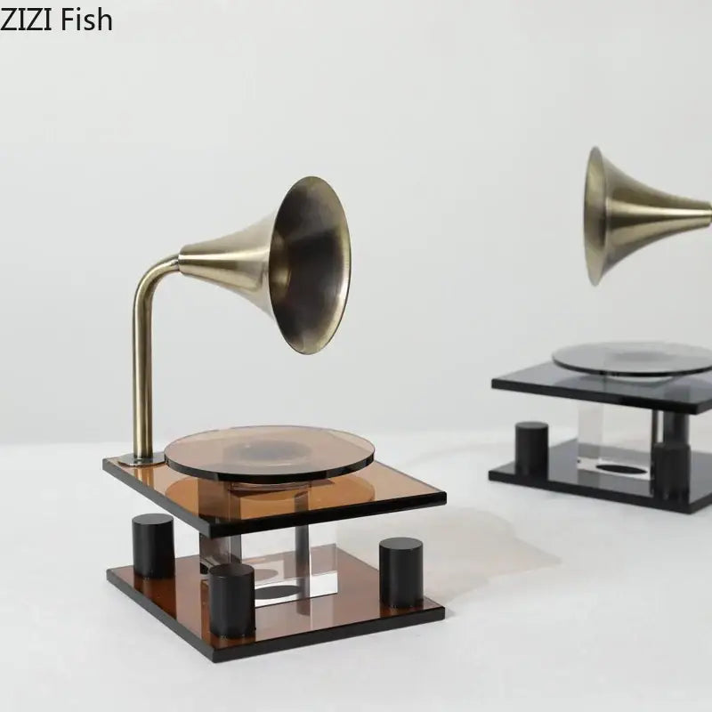 Brass Crystal Music Sculpture
